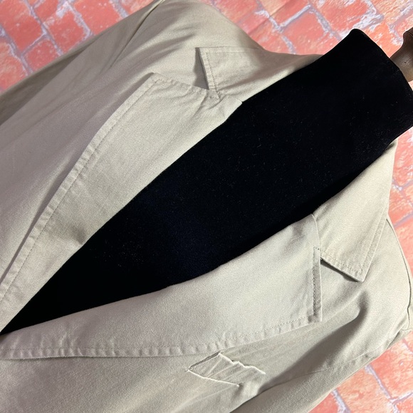 Newport News Vintage Tan Cotton Plus Size Blazer - Picture 2 of 9